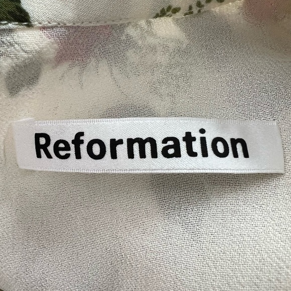 Reformation Jourdan Dress Regency Floral Print Size XL NEW - Picture 13 of 16